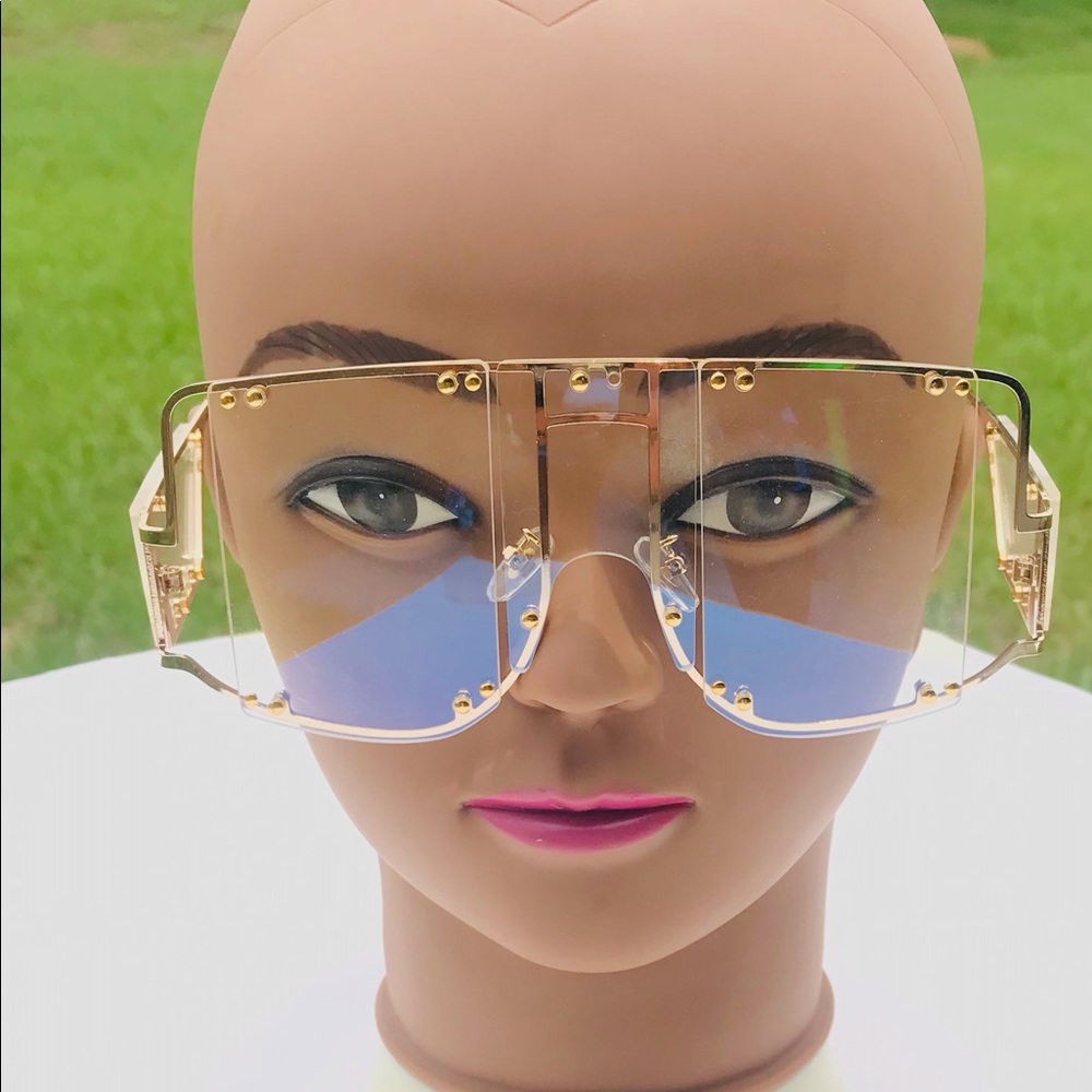 NWT- superior clear sunglasses